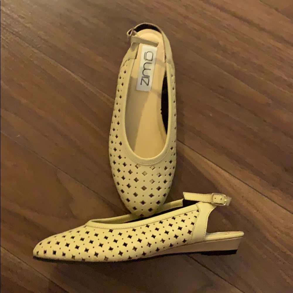 Beige flats